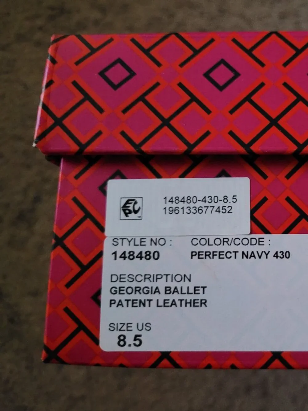 NIB Tory Burch Georgia Ballet Patent Leather - 8.5